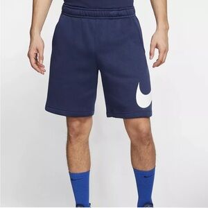 Nike Sportswear Men’s Club Fleece Graphic Shorts Blue Medium BV2721-410 - SZ S